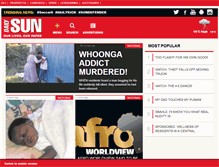 Tablet Screenshot of dailysun.co.za